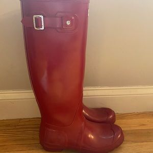Red Hunter Boots